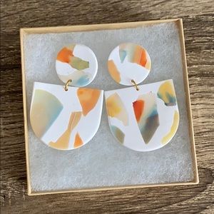 Watercolor Statement Earrings